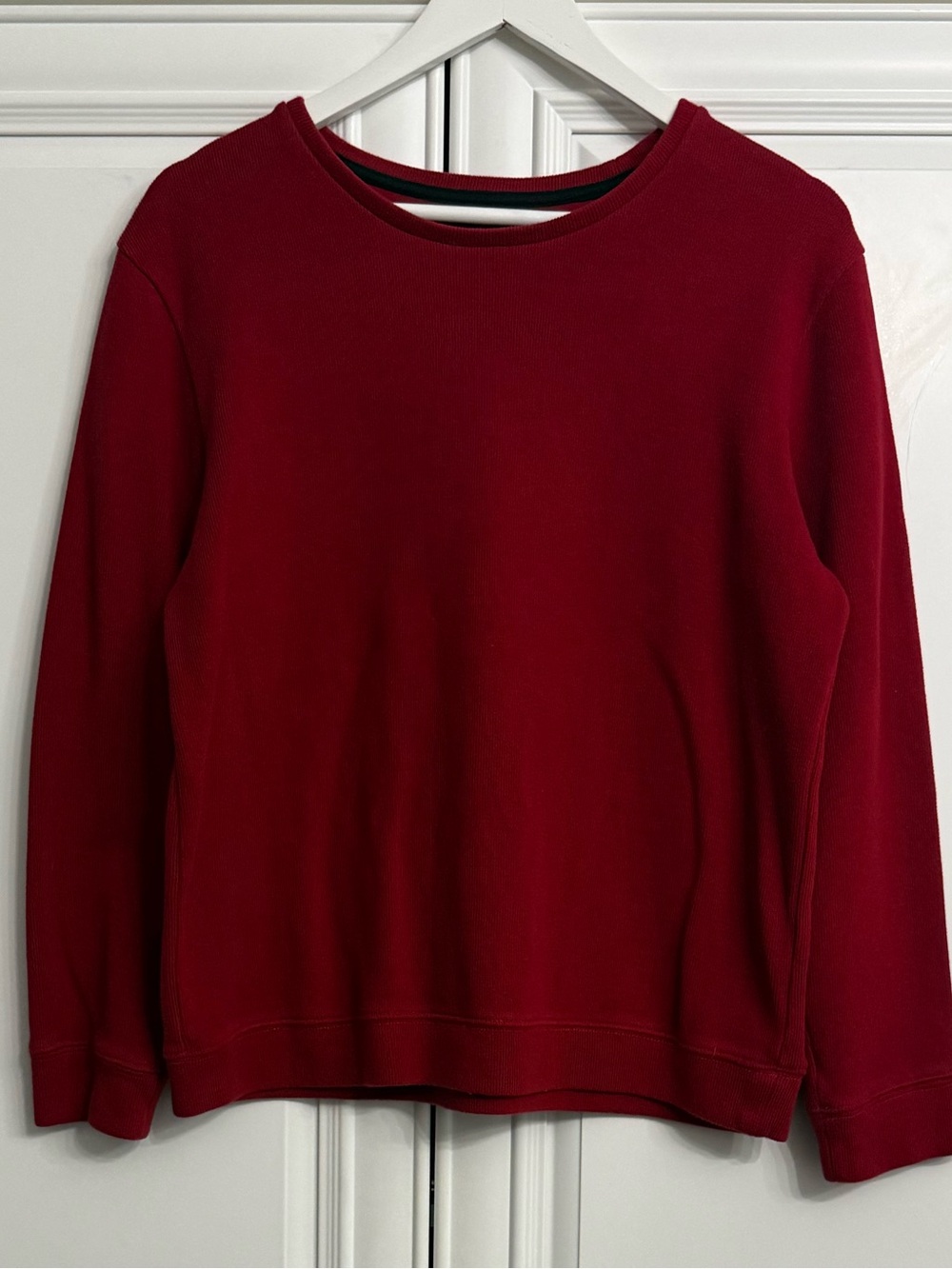 HS IDOL Men's Size Small Red Crewneck Sweatshirt Heavy Cotton Sweater Weight